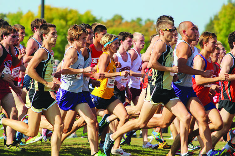 Men and women cross country finishes in top three