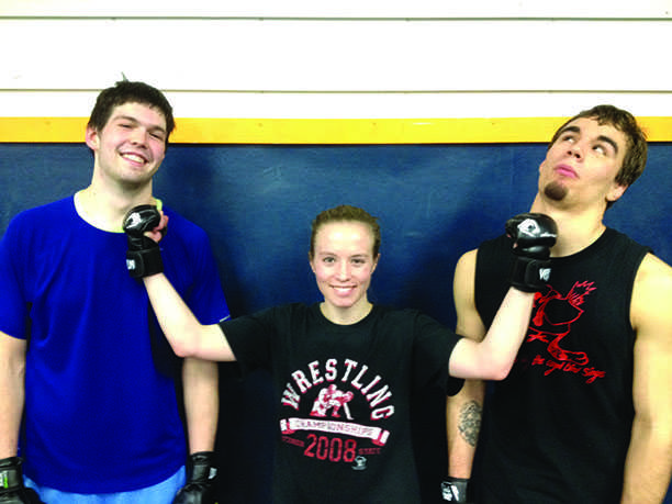 GET IN THE CAGE: Ryan Williams, Stephanie LaPointe and Brock Reynolds, above, will all compete Saturday at the Fight League, put on by Lanista Entertainment and the UW-Eau Claire Mixed Martial Arts Club. Submitted
