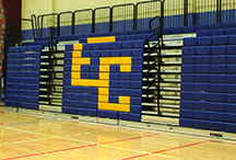 MONEY ON MY MIND: An increase in allocations allow for upgrades campus wide, including the restored bleachers in the McPhee Physical Education Center. © 2014 Nick Erickson, The Spectator