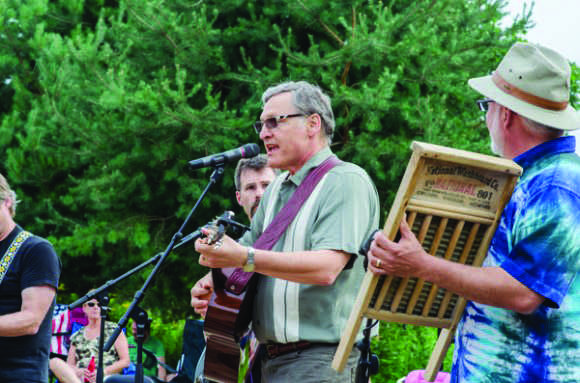 Local group The Larry Past Trio performed at the Sounds Like Summer concert series July 27 in Phoenix Park. 