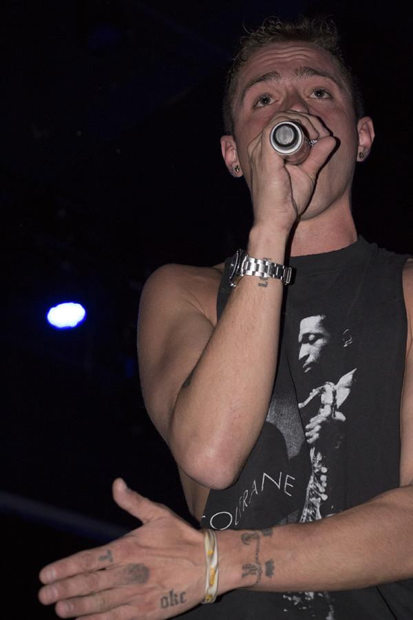 Sammy Adams looks out to the crowd before he jumped right into his hit song “Coast 2 Coast” at the beginning of the show. 