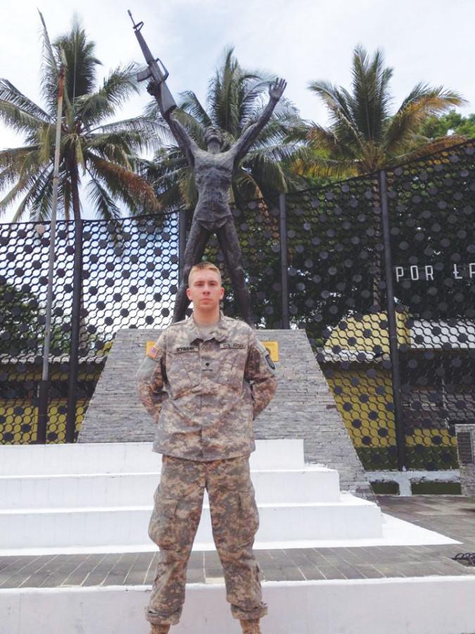 GOAL IN MIND: Billy Schimmel spent two weeks this spring at an Army base in El Salvador. The criminal justice major hopes to one day work for the FBI or CIA.