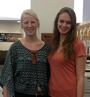 Lauren Kritter and Lauren French have both spent time serving in Eau Claire.