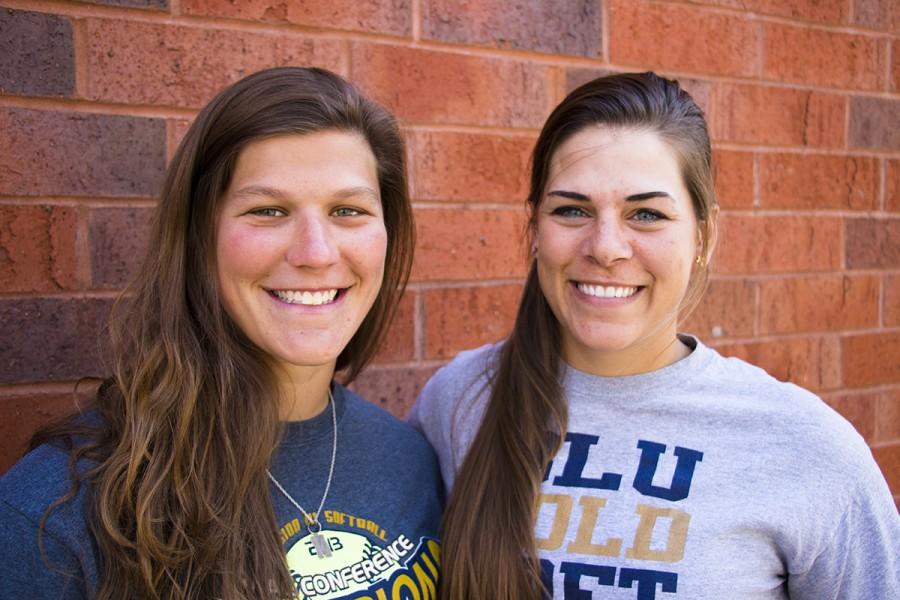 Amanda Fischer and Nikki Brooks, softball team captains, helped their team earn a 26-16 overall record this season. Fischer will end her Blugold playing career as one of the most decorated players in the program’s history. 