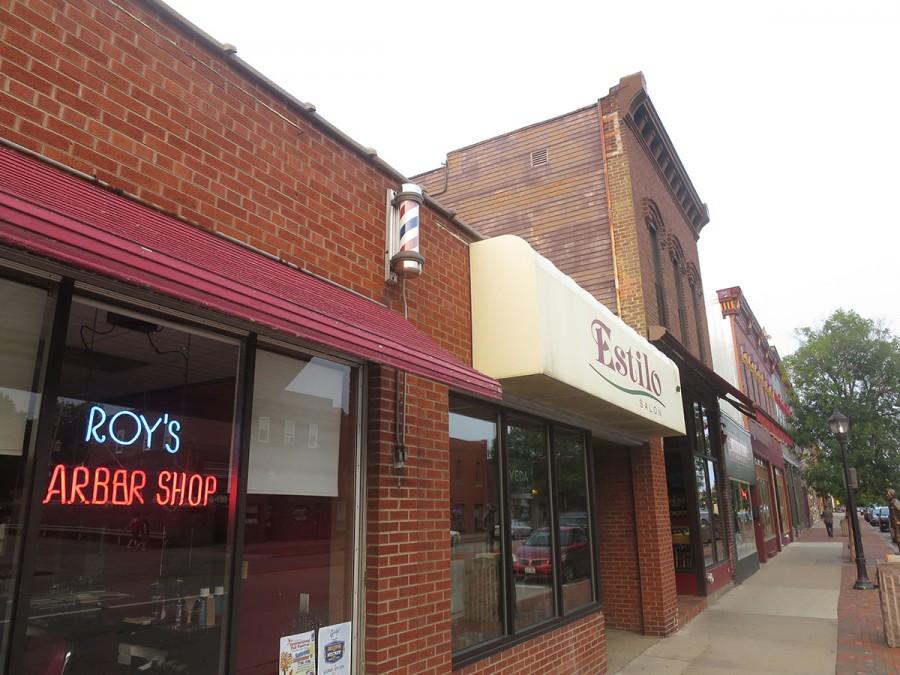 Roy’s Barber Shop and Estilo Salon are two of four businesses on Water Street that offer hair cutting and styling services to students for a discounted price.
