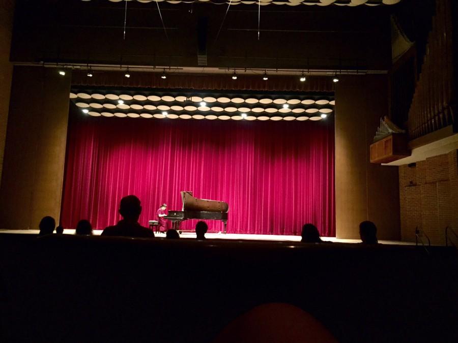 Dr. Namji Kim performed four pieces at Gantner Concert Hall in Haas Sunday.