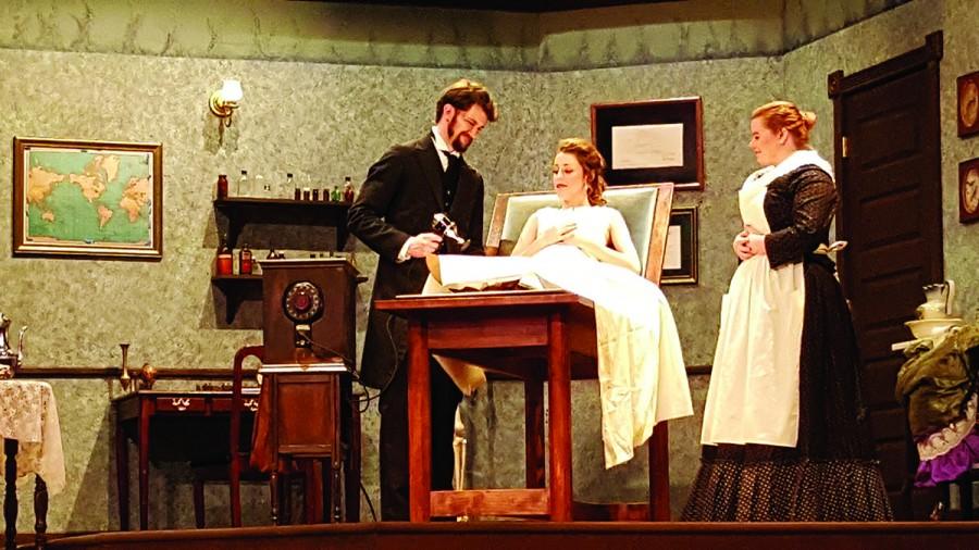UW- Eau Claire theatre students have been preparing their production of “In the Next Room,” a play about odd treatment methods for hysterical women in the 1800s, for the last month.