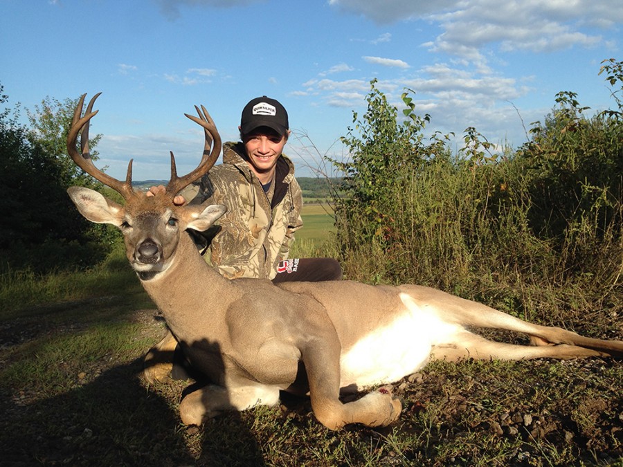 In 2014, Chase Stoffel successfully hunted an 8 point whitetail buck in Chippewa falls, WI.
