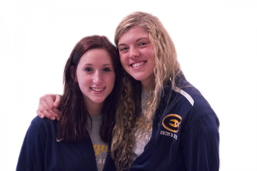 Blugold swimmers Jessica Short and Sam Senczyszyn, friends since elementary school, are two of the 11 competitors being sent to the national meet. 