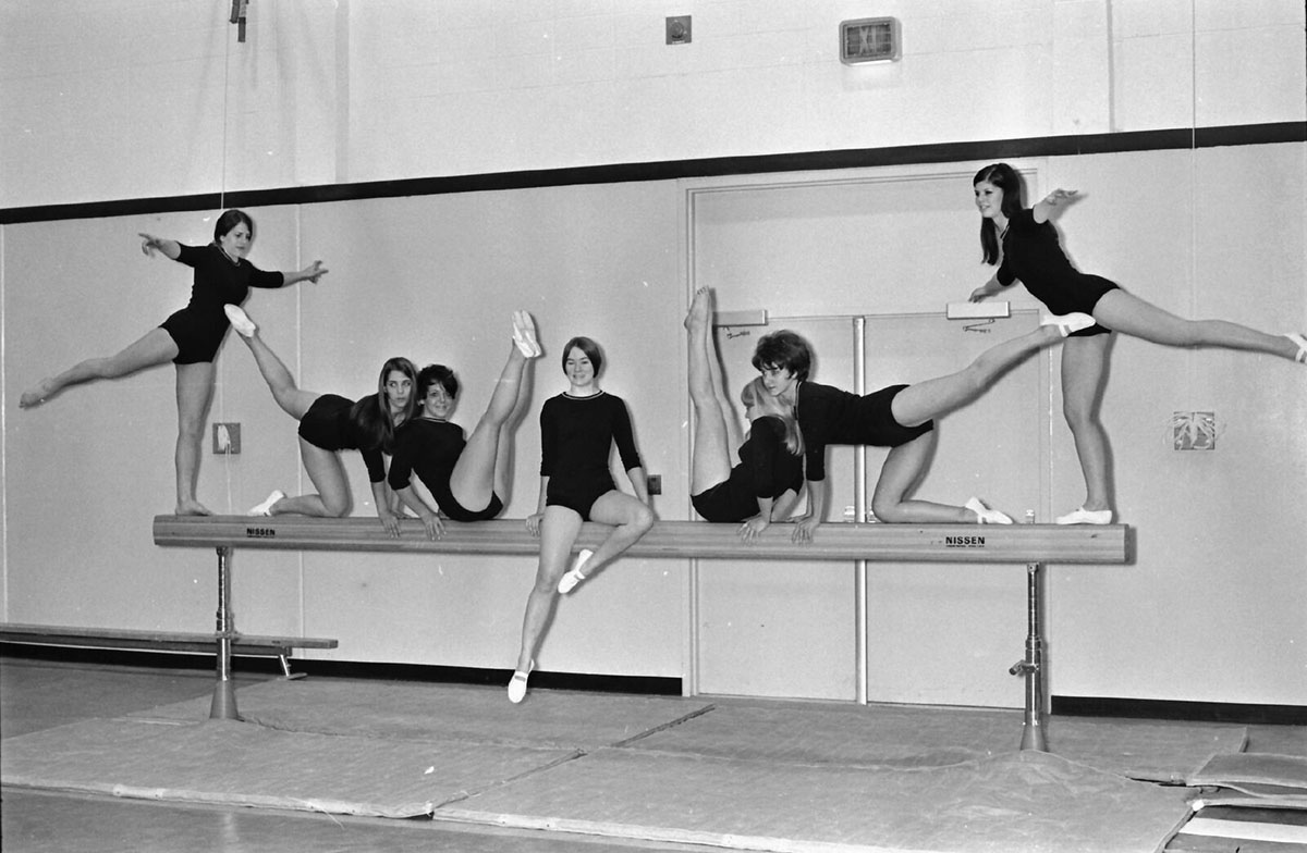 The 1970 Periscope states the women’s gymnastics team took the Women’s State Collegiate title.