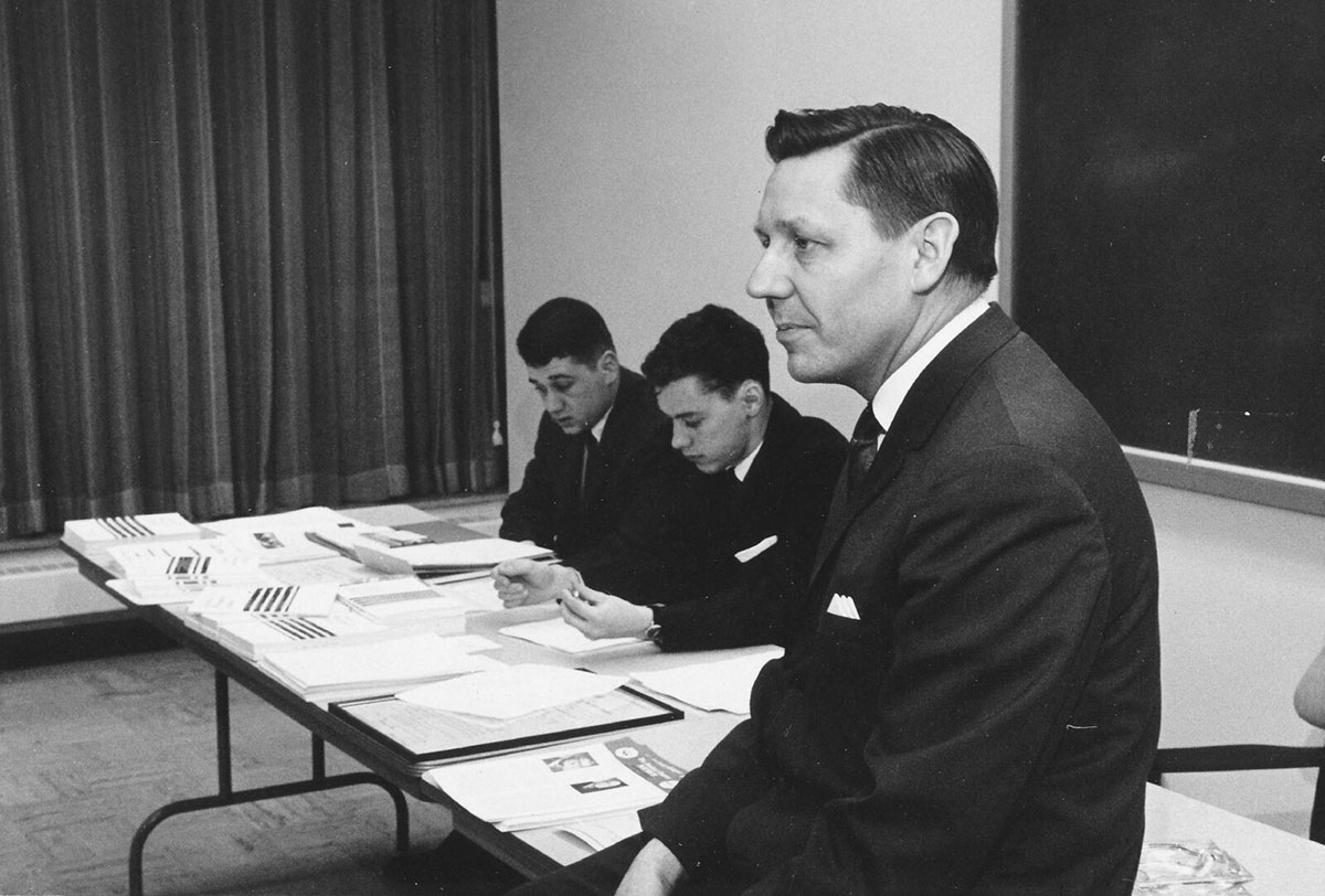 Dr. Norman C. Olson helped establish the College of Business and served as its first dean. 