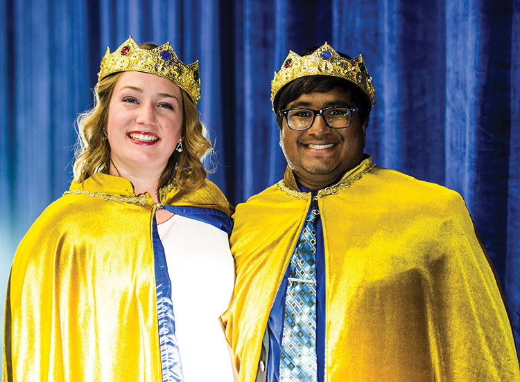 Ellie Davis and Curtis Guhl were crowned homecoming royalty on Friday. 