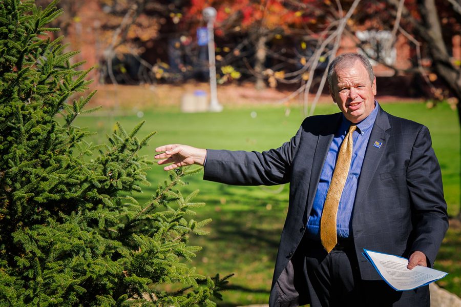 Planting 100 trees in honor of the university’s centennial