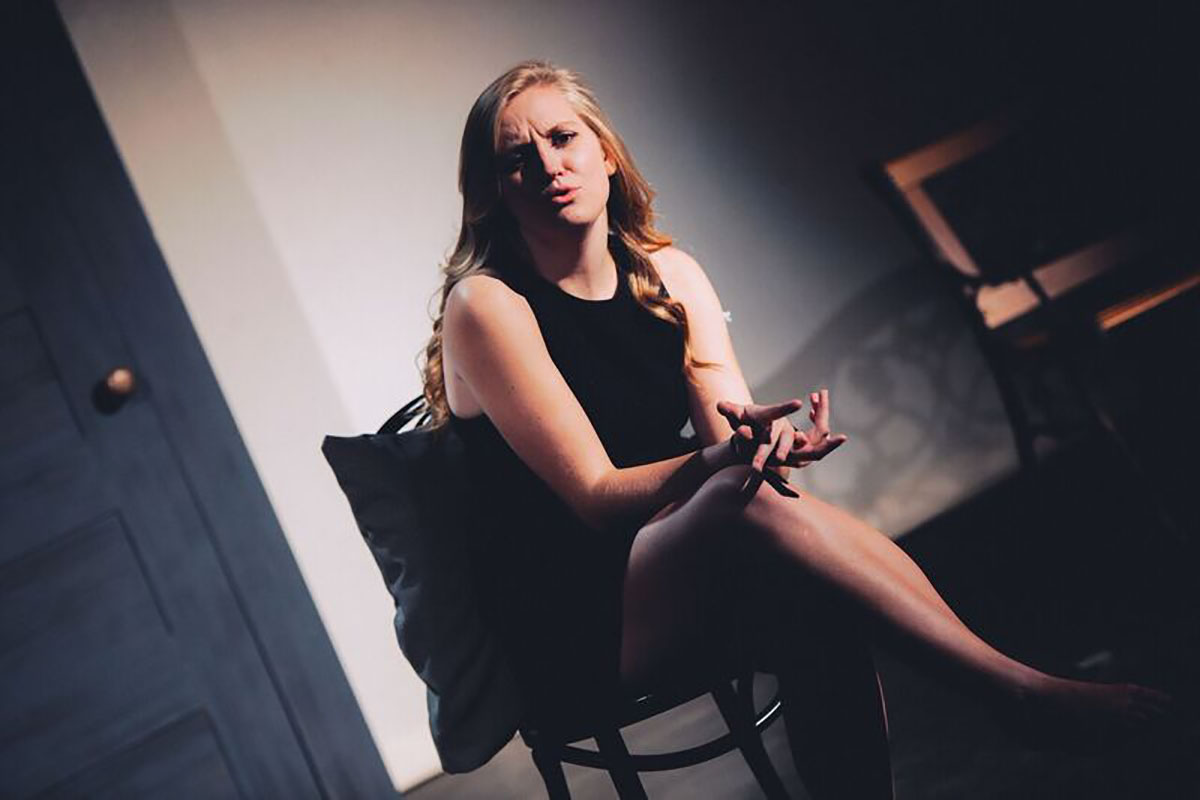 Junior vocal performance student Bridget Cushman stunningly portrayed Cathy as a forsaken woman desperate to win the affection of her husband Jamie in The UW-Eau Claire Player’s production of “The Last Five Years.”