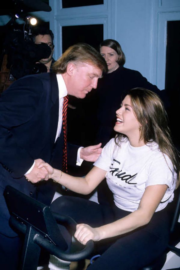 Donald+Trump+and+former+Miss+Universe+Alicia+Machado+when+they+met+with+reporters+in+1997.