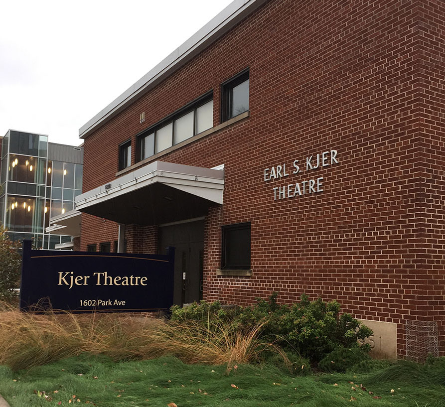 Students have reported seeing the ghost of Earl Kjer in the Kjer Theater on campus. 
