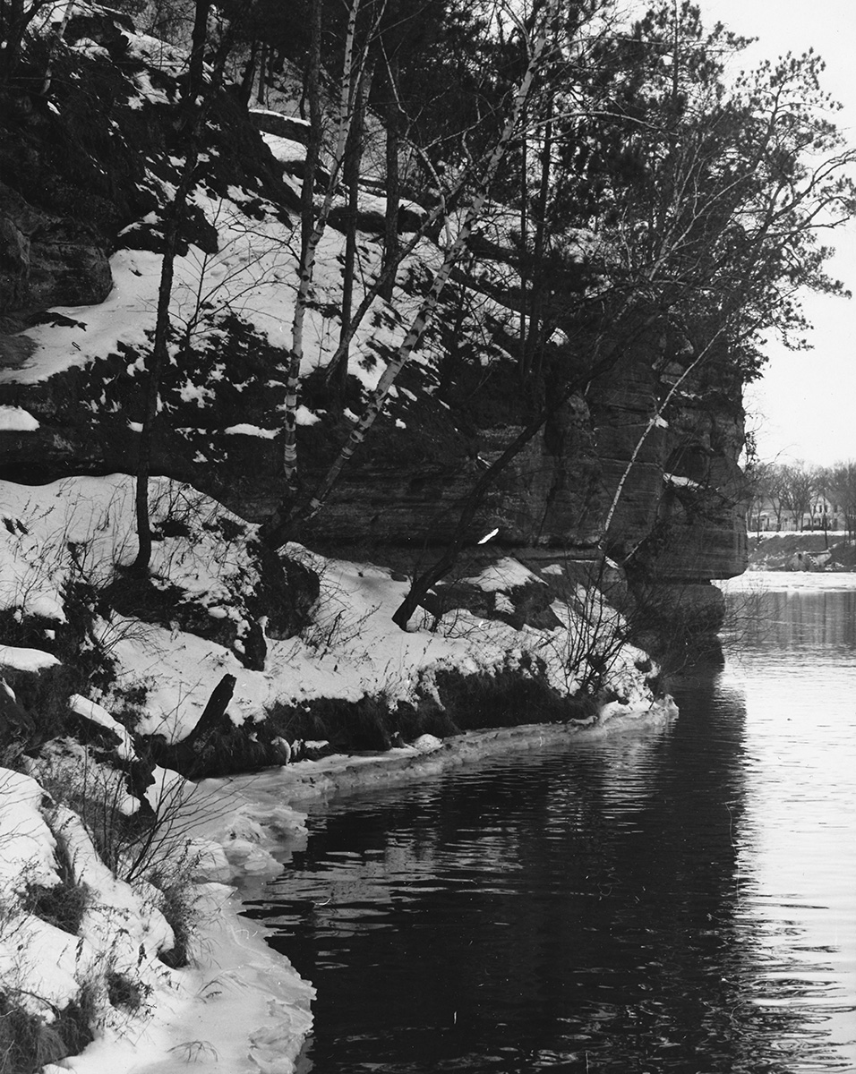 Philosophy encourages students to look at issues and scenarios from different perspectives. Shown here is a winter scene at Putnam Park, circa 1951-1964.