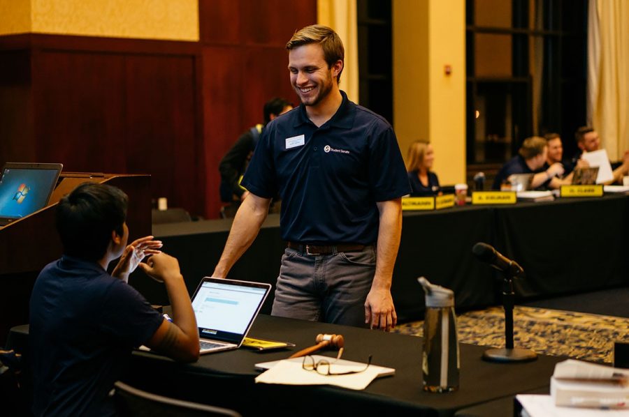 Student Senate discussed their role as student representatives for the university.  