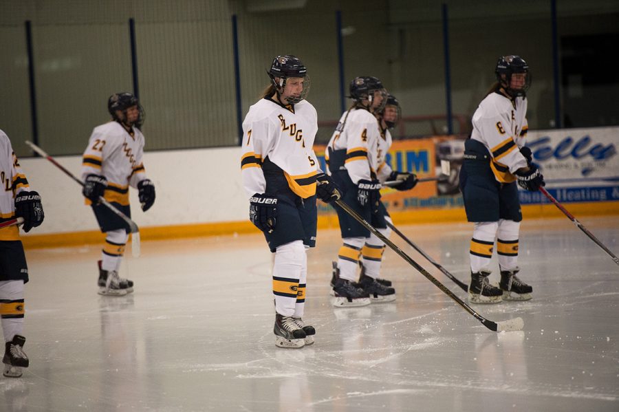 The Blugolds will take this ice twice this weekend in hopes of progressing past the semifinals.
