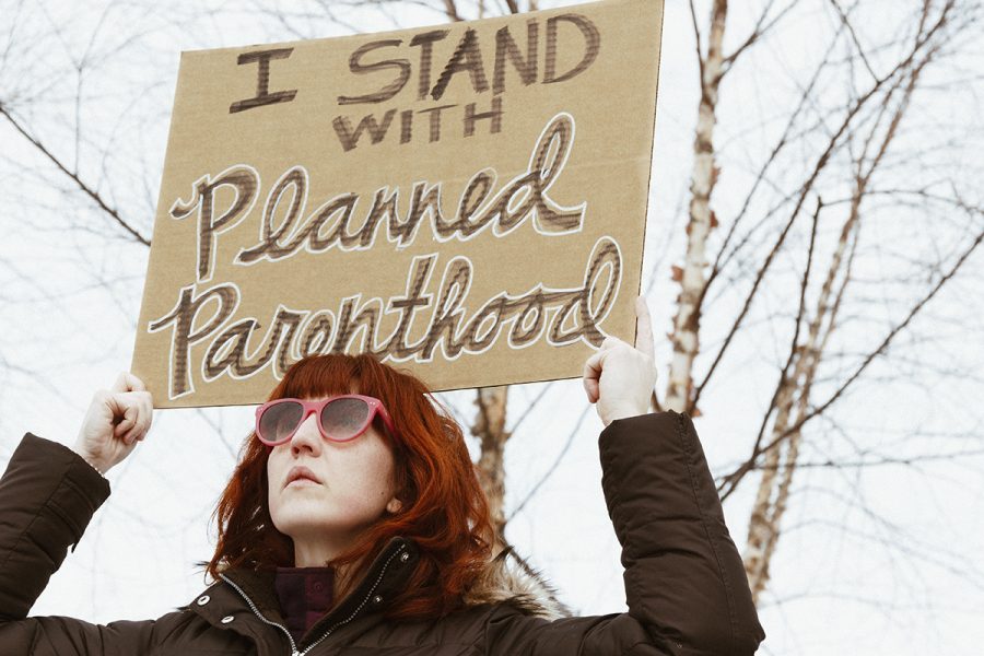 Community members gathered in Phoenix Park Saturday to support Planned Parenthood while hundreds of anti-abortion rallies across the country protested agains the organization. 