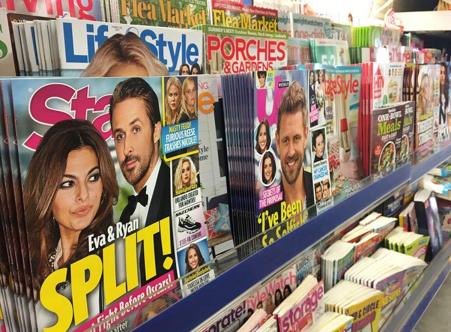 Celebrity gossip magazines are following famous people too far by invading their privacy and painting their images in a false light for the public.