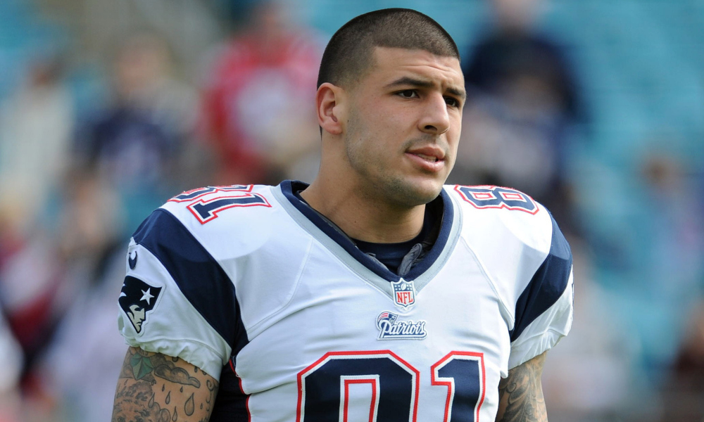 Aaron Hernandez played professional football in the National Football League (NFL) for the New England Patriots before his run in with the law. 