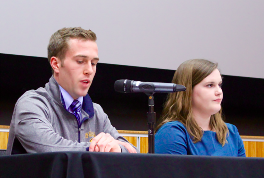 Katy McGarry and Nick Webber will serve as Student Body President and Vice President during the 61 Session of Student Senate