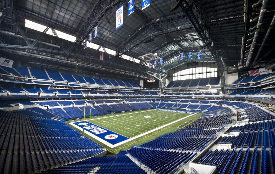The+Indianapolis+Colts+set+a+record+when+taxpayers+funded+%24619+million+of+the+%24719+million+dollars+it+cost+to+construct+Lucas+Oil+Stadium.