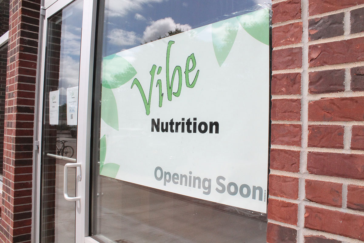 Charles Probst has a vision to bring health and wellness to Water Street. His store Vibe Nutrition opens in September bringing his vision to fruition.