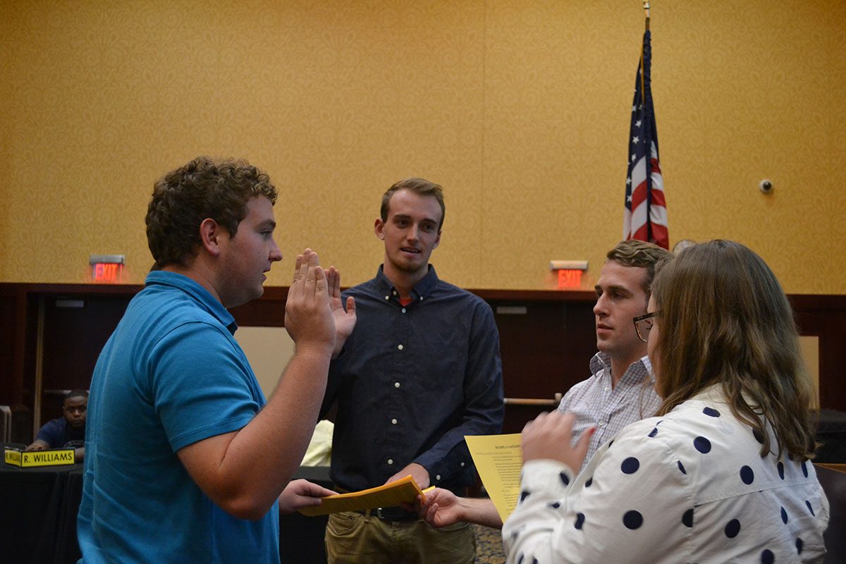 Three new on-campus senators were sworn in on Monday evening. Senate passed a resolution in support of centralizing Student Health Services and Counseling Services and introduced two special allocation bills.