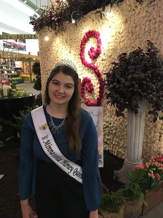 Sarah Doroff, a senior science and sociology student, was selected to be the 2017 Minnesota Honey Queen in July. She is an advocate for and representitive of the beekeeping and honey industry in Minnesota.

