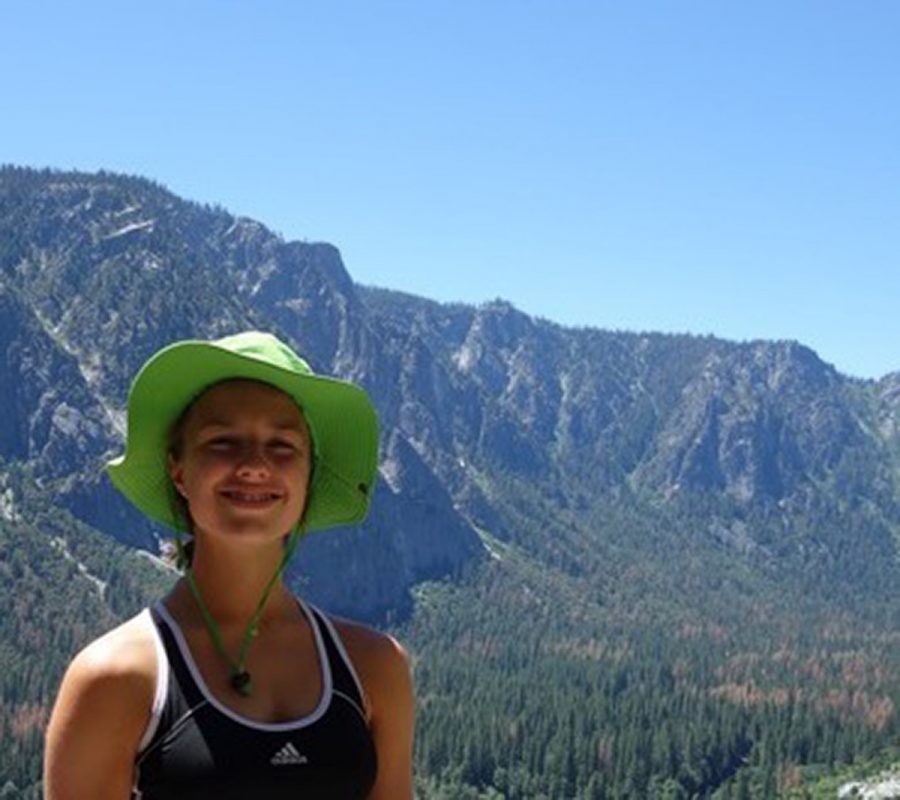 Clara Neupert stands atop Yosemite Falls during her trip to Yosemite National Park. Yosemite is one of the parks that would be affected by the proposal. 