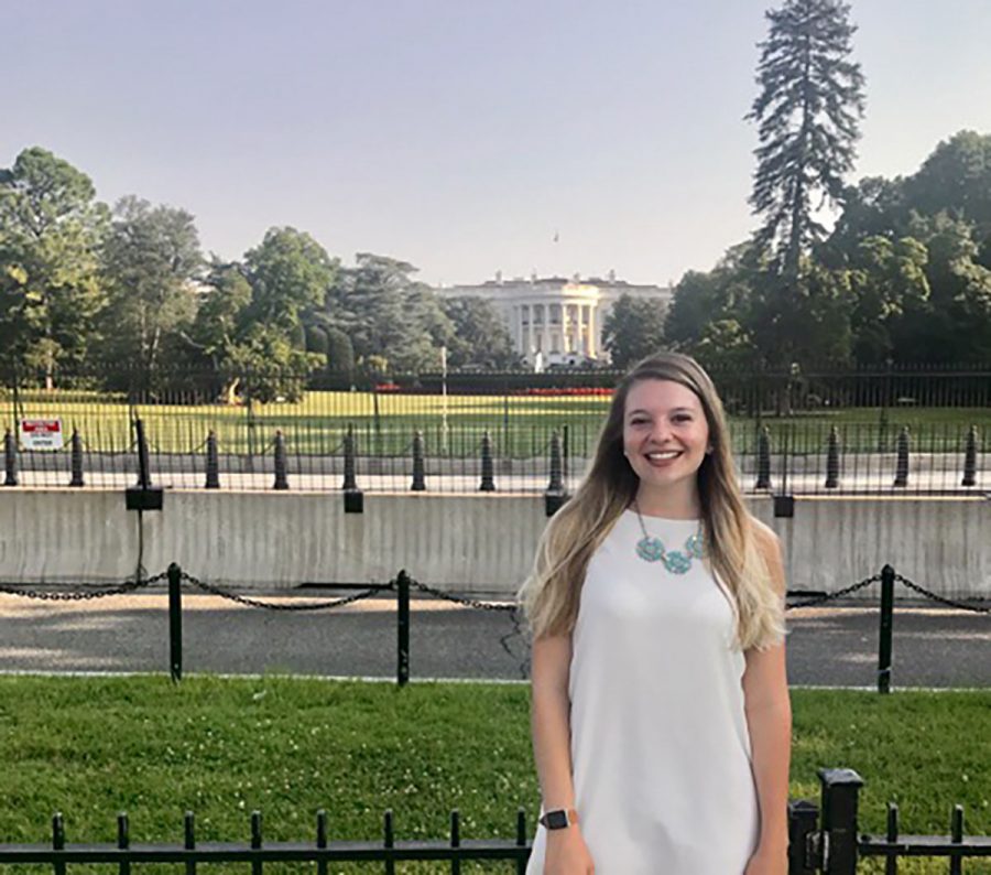 Junior public relations student Janel Riegleman, a communications intern for Marsy’s Law for Wisconsin, hopes to one day move to Washington D.C. to become a communications director for a politician.