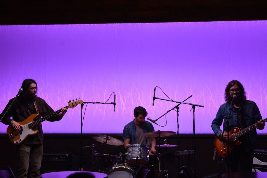 Matt Smith, Andy Goitia and Jacob Bicknase performed their original pieces on Friday night. 