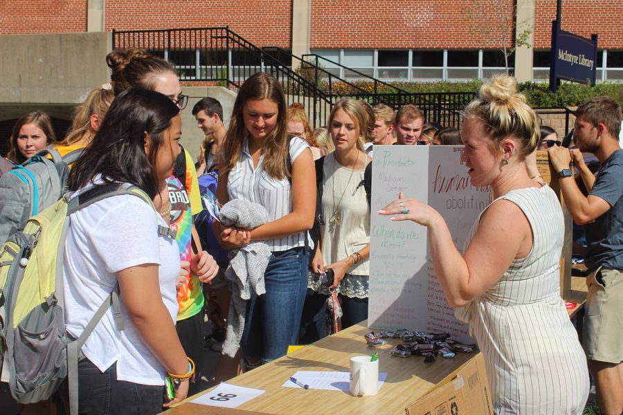 Members from participating organizations handed out treats and spoke with students about their organizations.