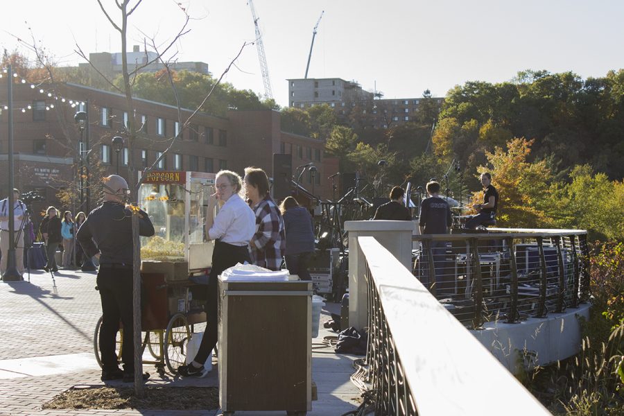 A celebration Thursday marked the official completion of the Garfield Avenue construction and Chippewa River Terrace.