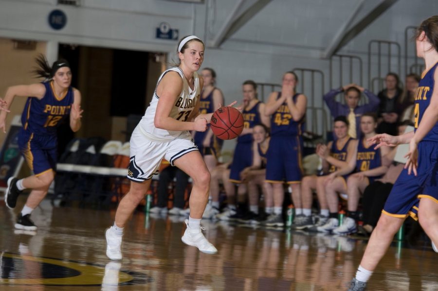 Hallee Hoeppner was leading scorer in games against Ripon College and St. Scholastica.