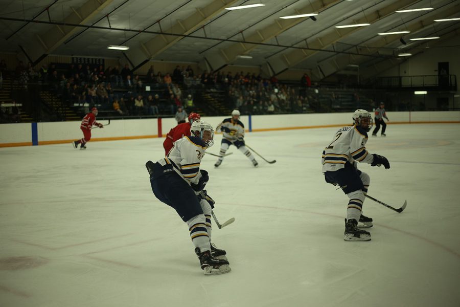 The Blugolds traveled to Michigan to take on Finlandia, leaving with a win and a loss. This picture is from our files. 