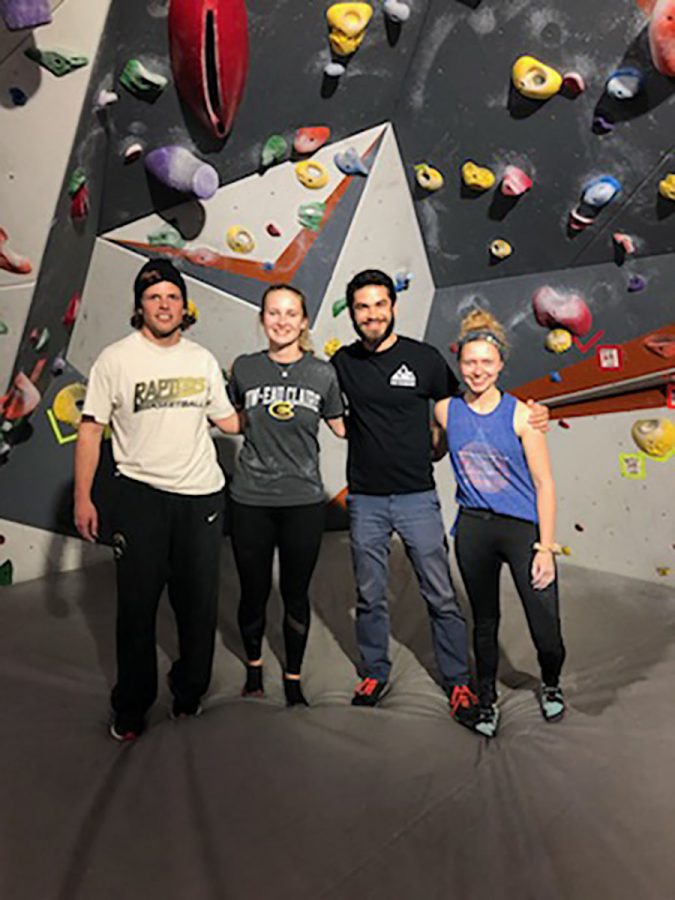 Members+of+Eau+Climbers+Executive+Board+-+%28From+Left+to+Right%29+Kevin+Siemers+%28Coach%29%2C+Austin+Perkins+%28President%29%2C+Julie+Wopat+%28Vice+President%29%2C+Maggie+Israel+%28Social+Media%29