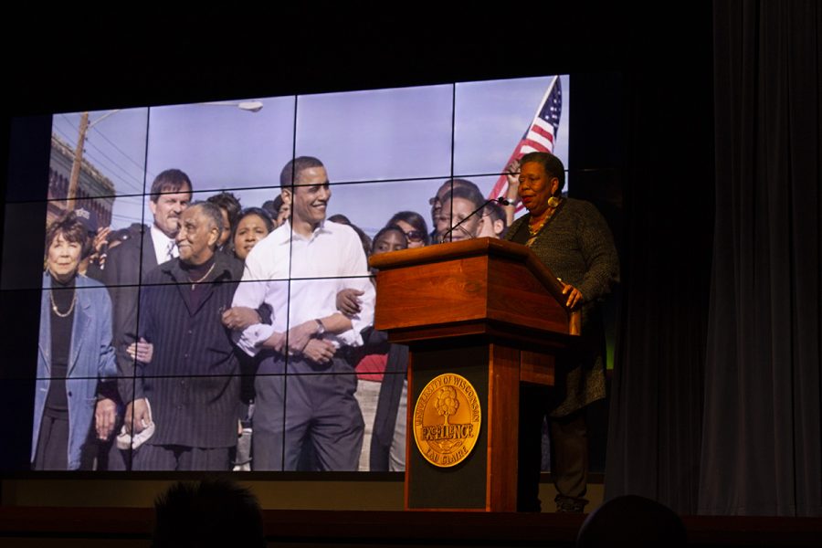 Joanne Bland, the keynote speaker at the Martin Luther King Jr. event last Wednesday, discussed her participation in the Student Non-Violent Coordinating Committee in the 1960s, among other topics.