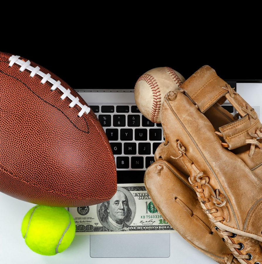 Bets are often made on big sporting events such as the Super Bowl which was held Saturday. 