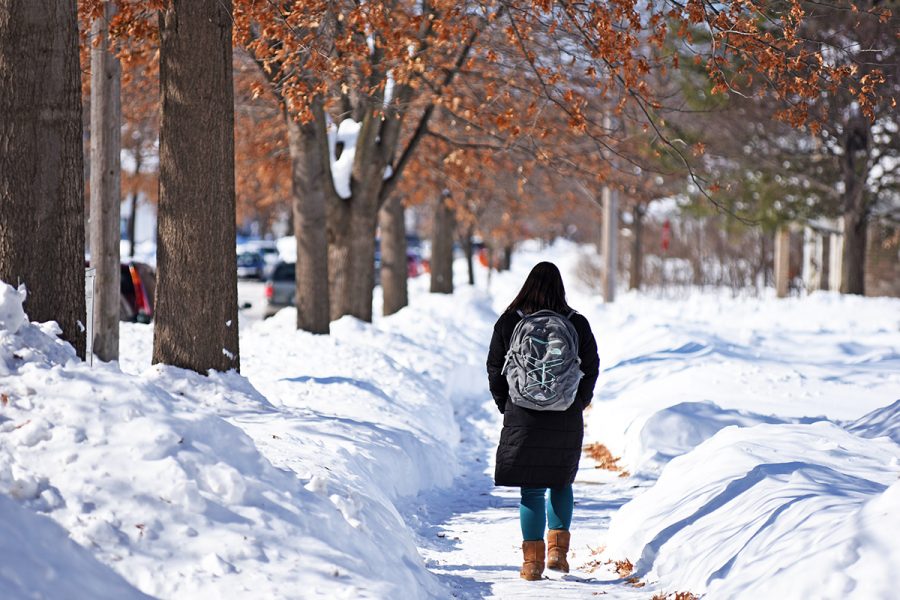 Eau+Claire+has+been+hit+with+record-setting+amounts+of+snow+so+far+this+month%2C+but+the+university+has+yet+to+cancel+a+full+day+of+classes+as+a+result.