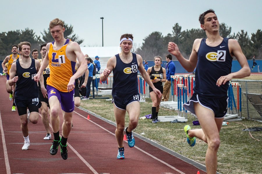 Most of the track athletes at UW-Eau Claire train year-round to be in peak condition to compete. 