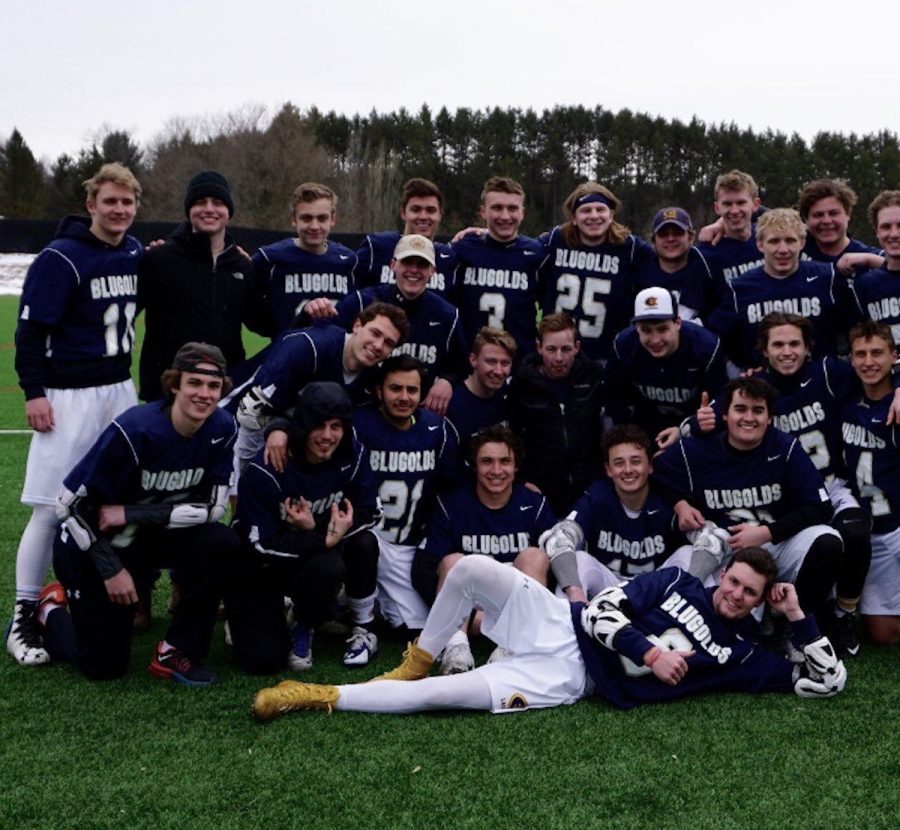 The men's lacrosse team benefited from the number of first-years who joined.
