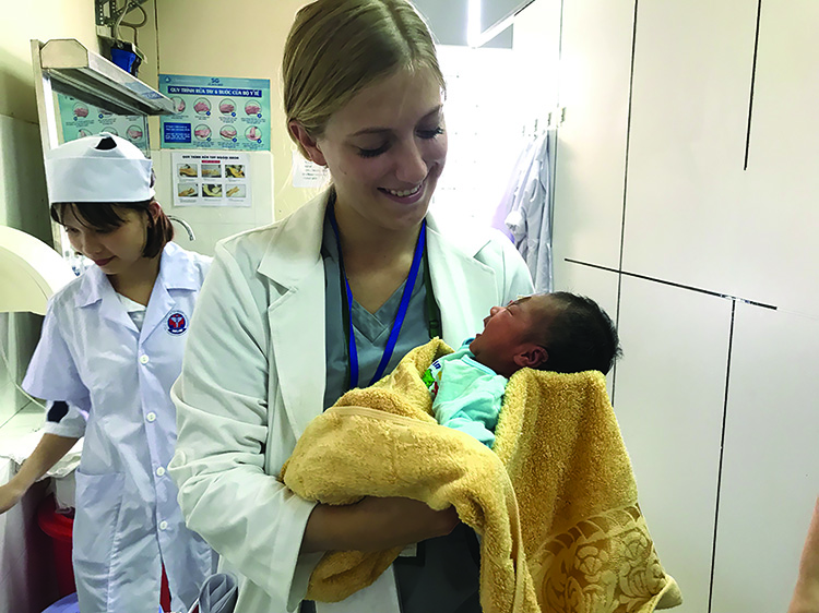 In the summer of 2018 Megan Schleusner participated in a medical internship at Hue Medical College in Hue, Vietnam where she shadowed various health care professionals.