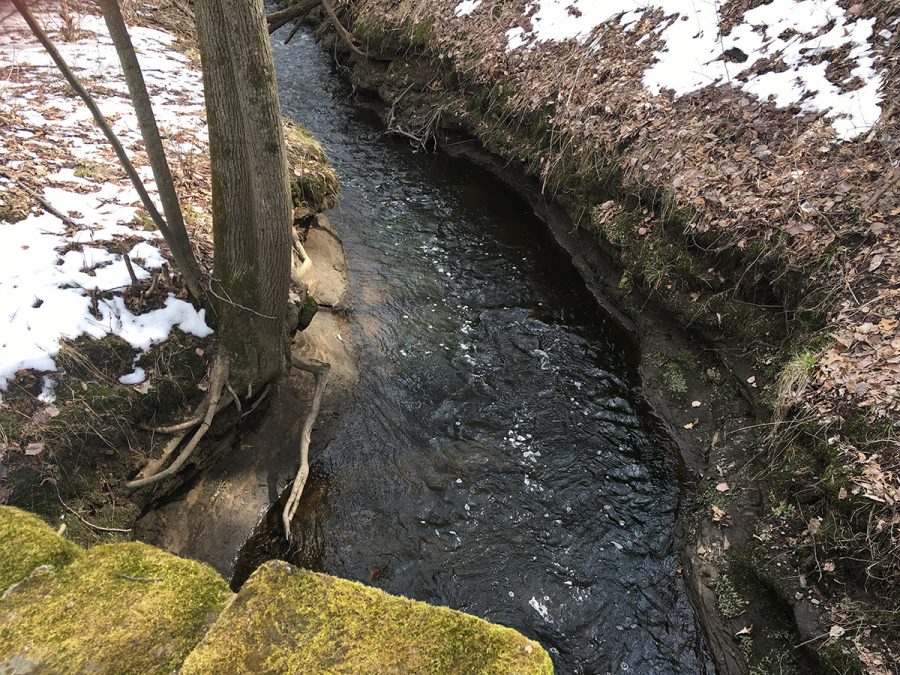Little Niagara, higher than normal after the snow melt in the spring of 2019.