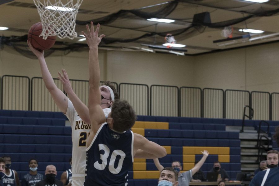 Cam Kuepers, fourth-year guard, led the Blugolds in scoring on Friday with 23 points.
