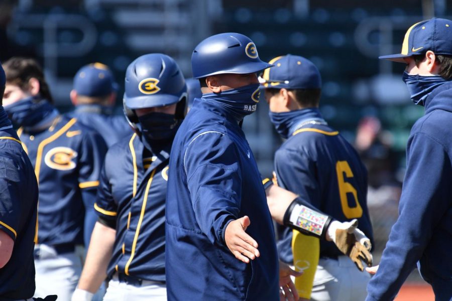 The men’s baseball team was reinstated after being disbanded in 1995 and played its first games on Saturday.