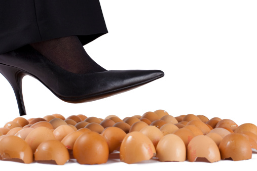 Living with a narcissistic parent is often described as walking on eggshells