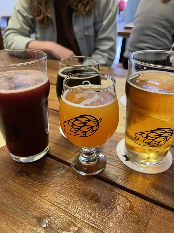 Four beverages, including a Brewing Projekt smoothie beer, a sour beer called ‘The Tumi,’ a coffee-inspired beer called ‘Breakfast at Wiley’s’ and the ‘Keep ‘Em Honest’ beer. 